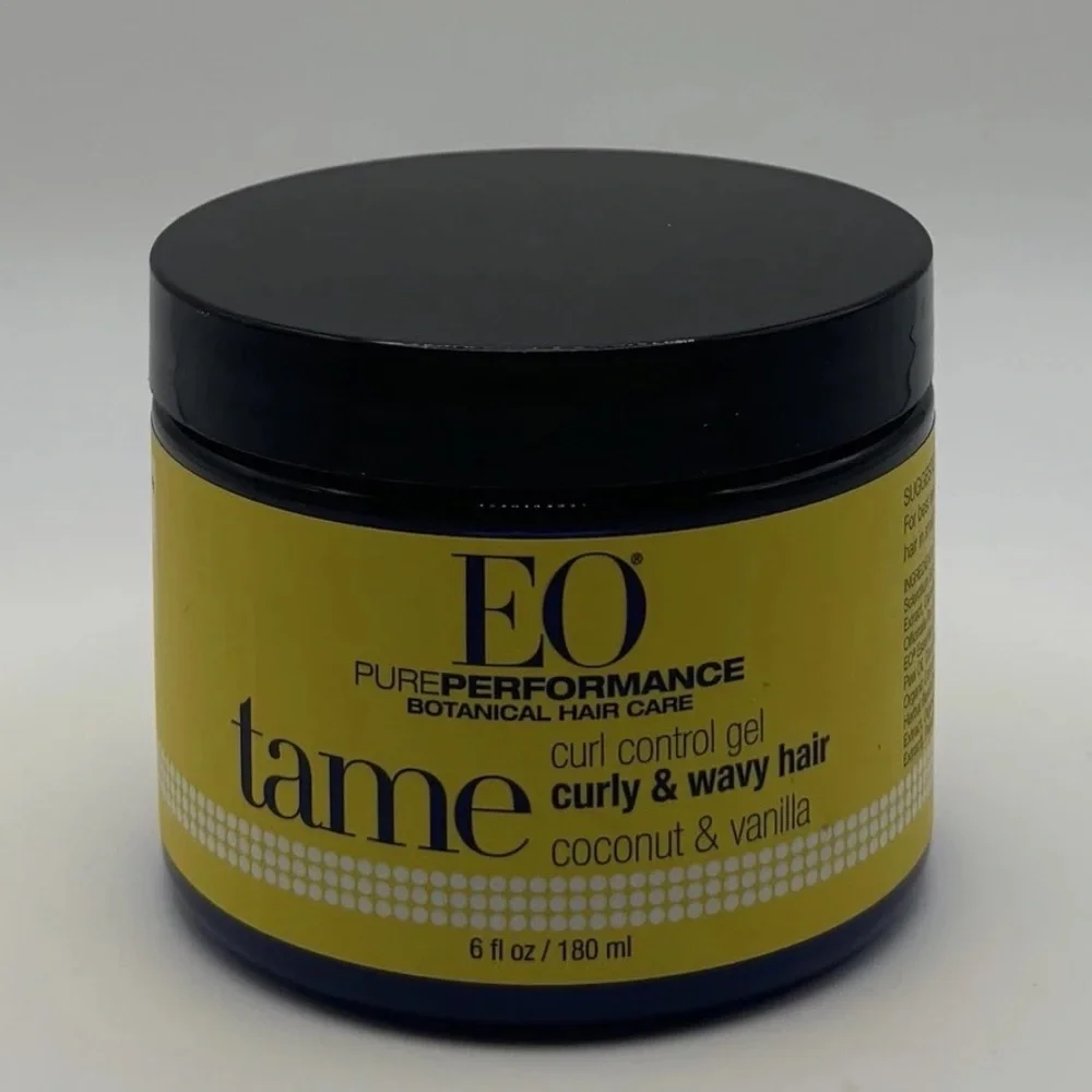 EO Essential Oils Coconut & Vanilla Tame Curl Control Gel Curly Wavy Hair Sealed